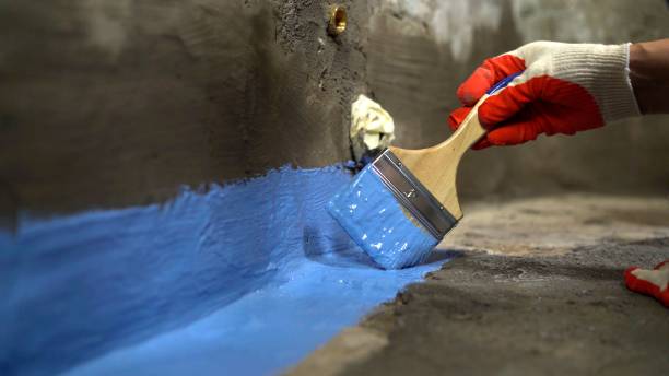 Commercial Exterior Waterproofing project at a Philadelphia, TN business property by SJ Waterproofing Pros